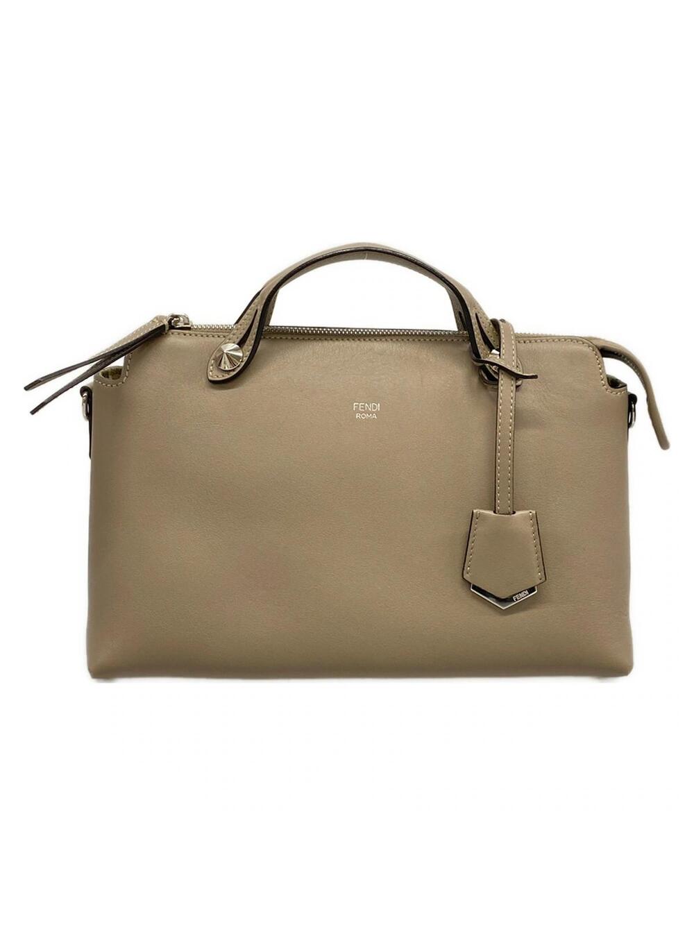 Fendi By The Way Gray Beige Leather #371766F11B